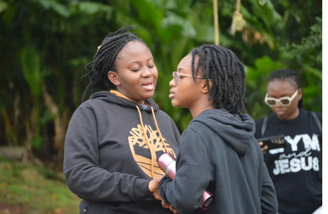 Fellowship among young people at the church camp
